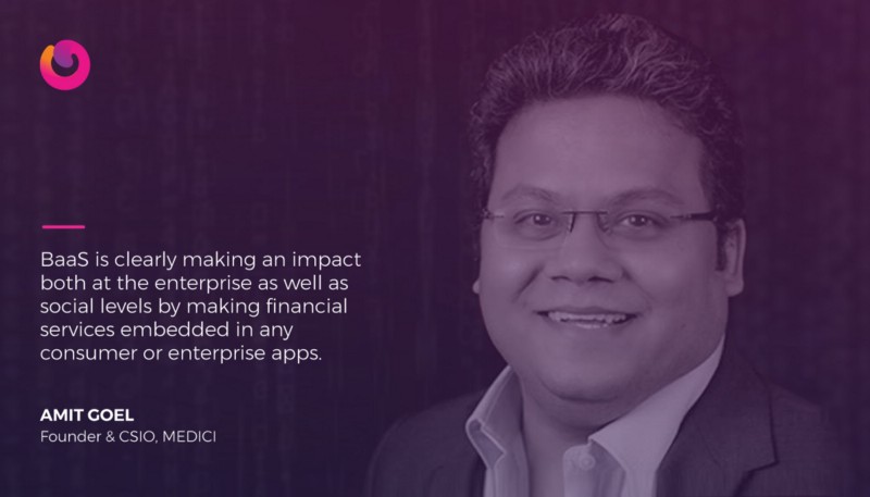 Amit Goel's Quote on BaaS sector at Singapore Fintech Festival 2019