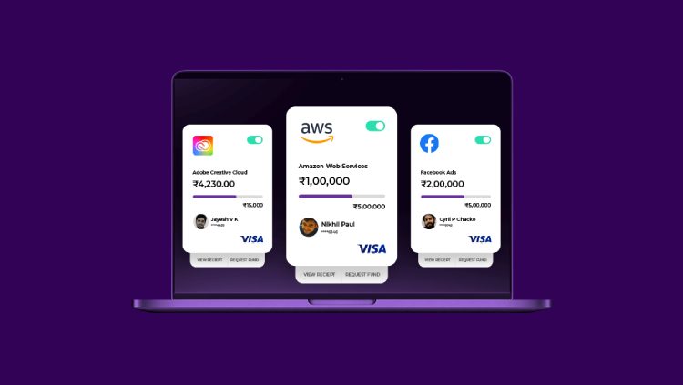 Virtual cards for online SaaS subscriptions