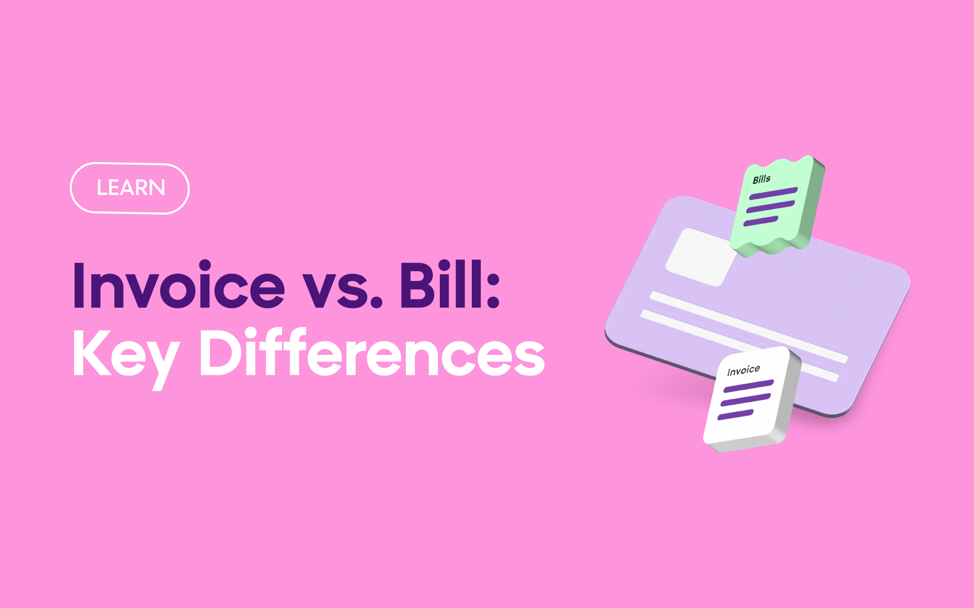 invoice vs. bill