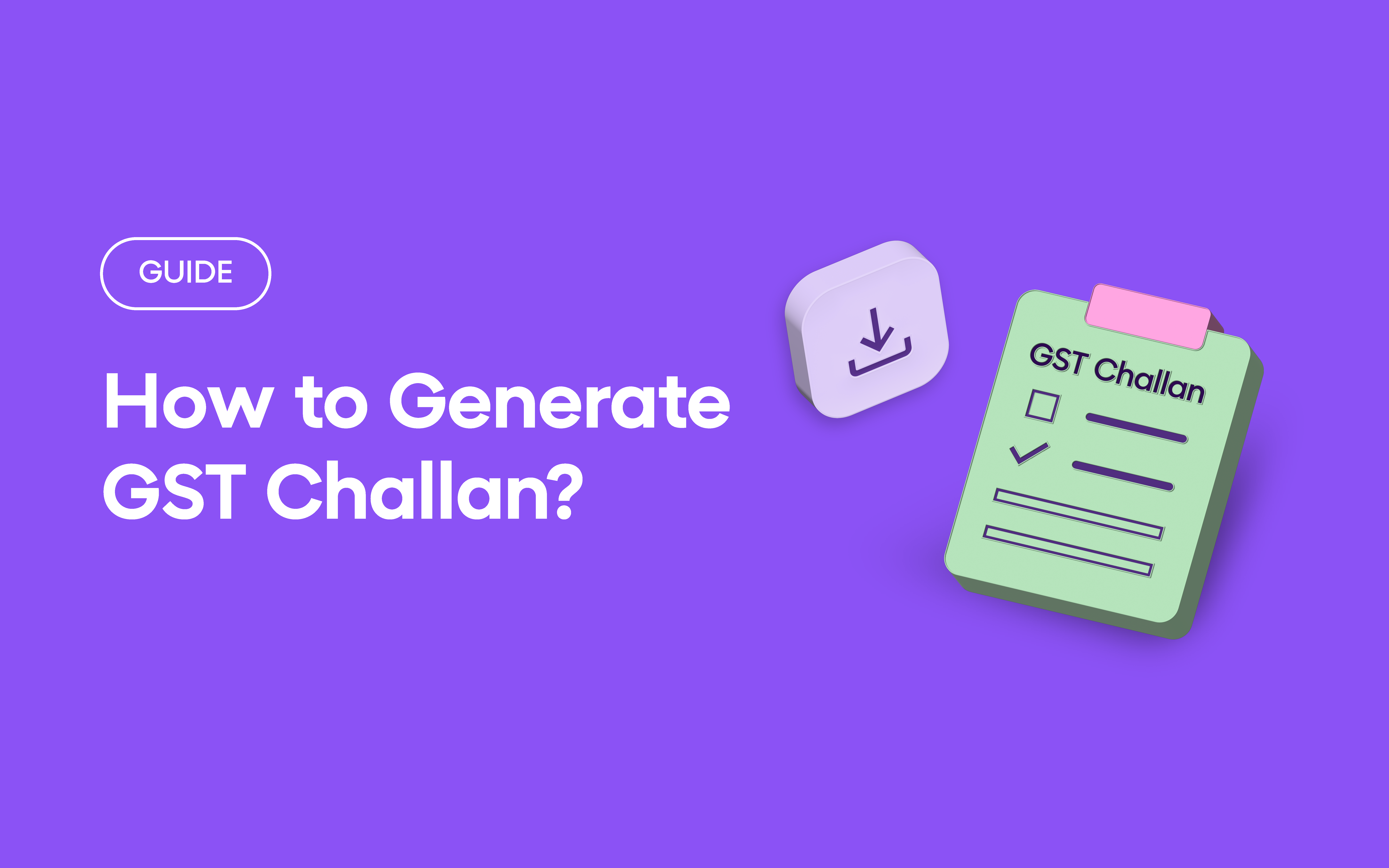 generate gst challan