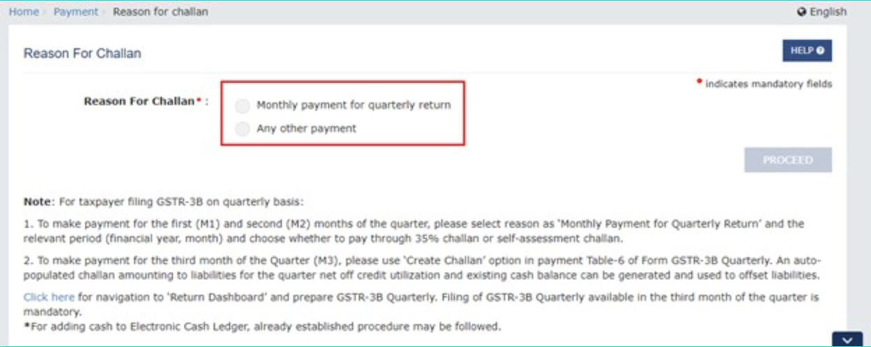 generate gst challan