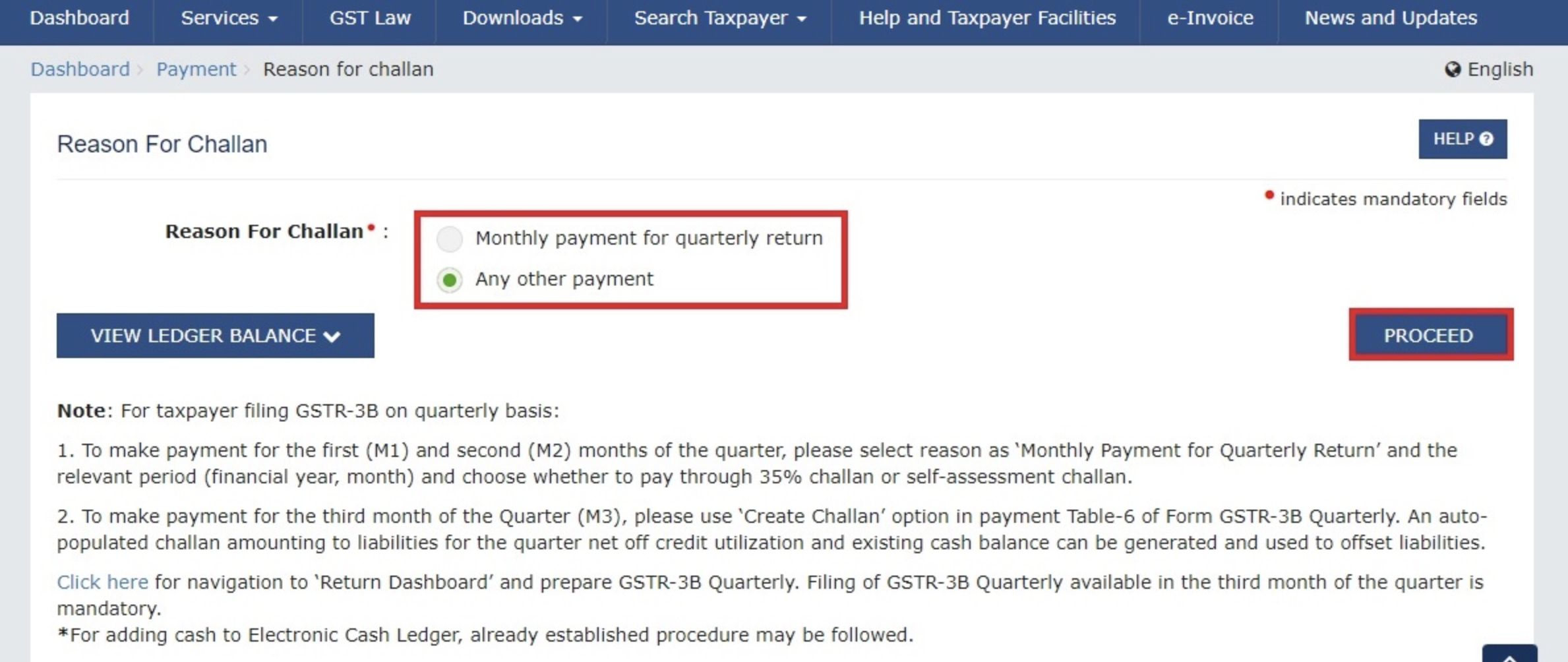 generate gst challan