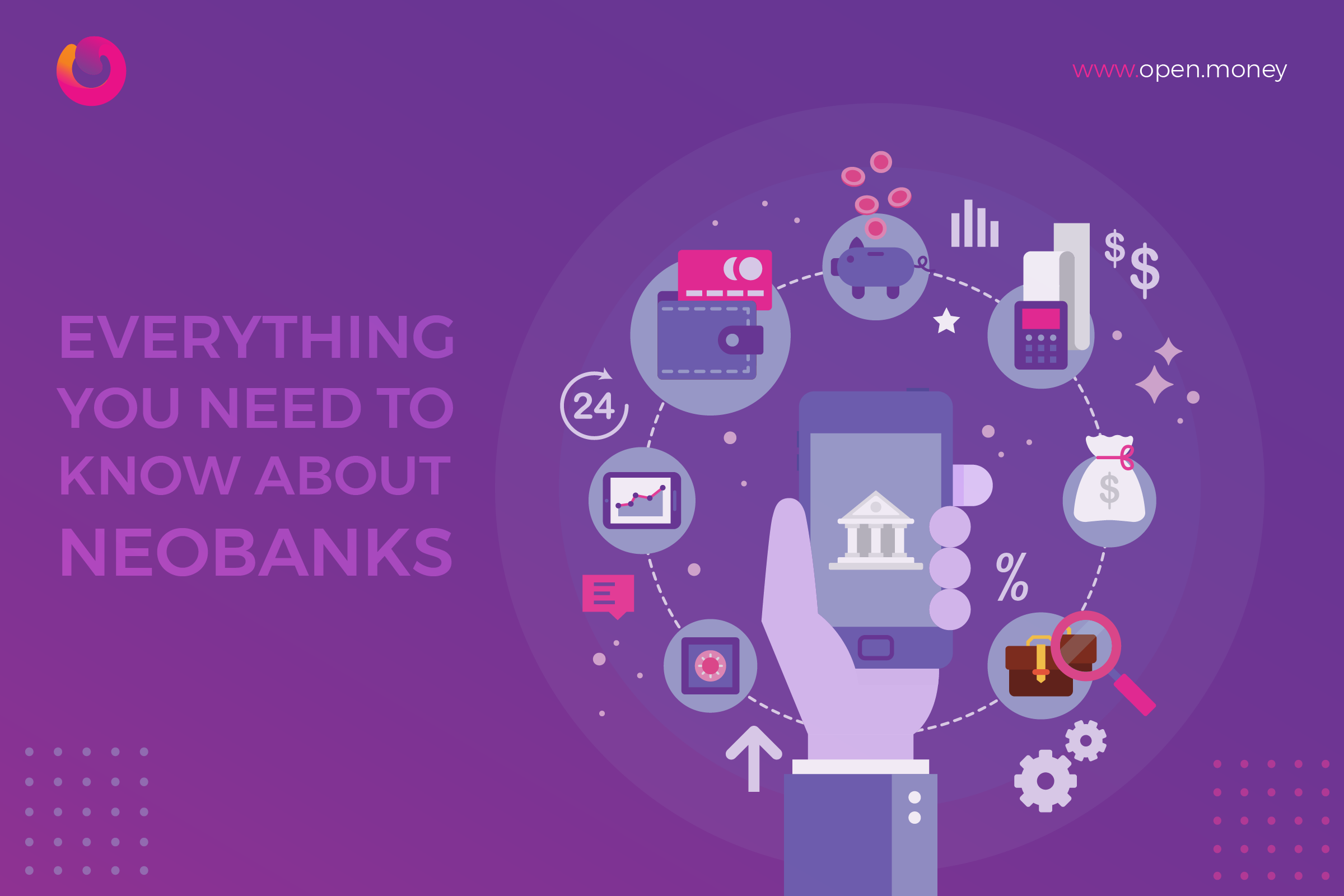 Mobile screen of a neobank app